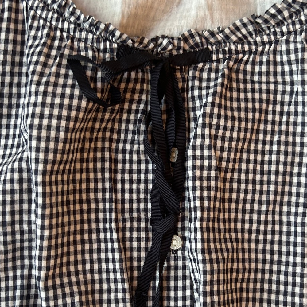 GAP x Doen Gingham Sleeveless Button-Front Top - Picture 3 of 3